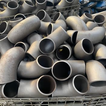 ASME B16.28 lühikese raadiuse mõõtmed